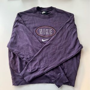 Dark purple Crewneck NIKE sweater Medium